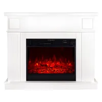 Camino Elettrico da Pavimento 1950W con Effetto Fiamma – Marina Prestige & Mirabella Bianco